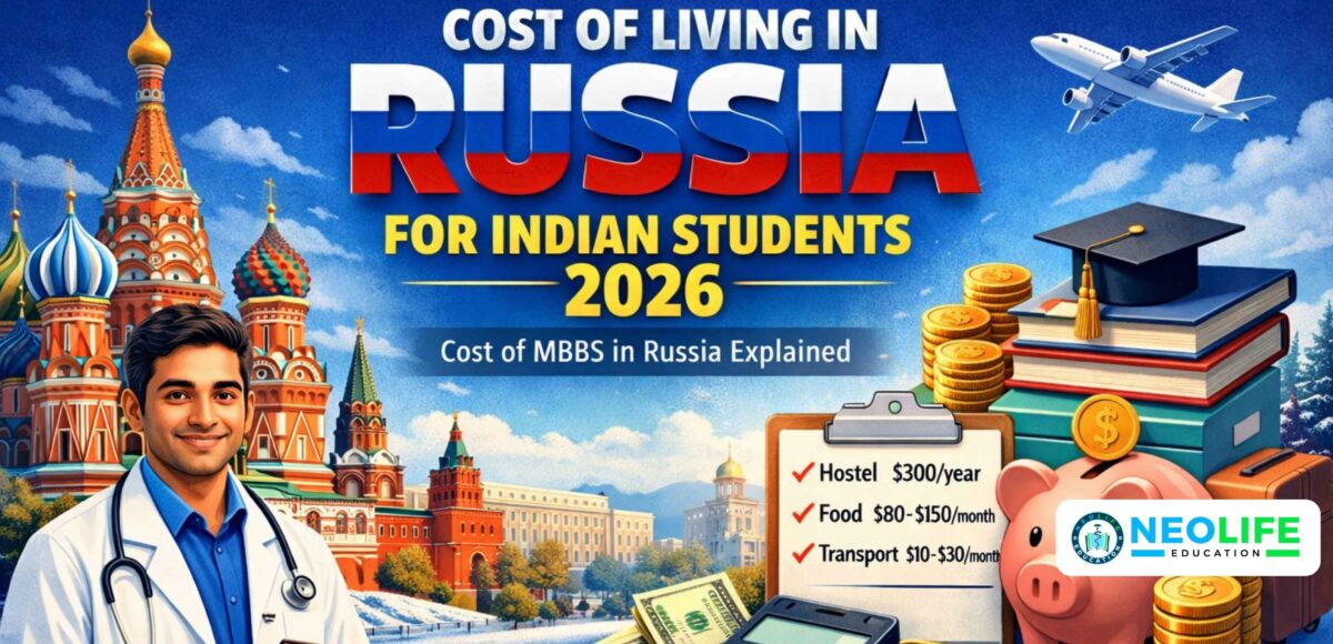 Cost of MBBS in Russia 2026: Living Expenses for Indian Students