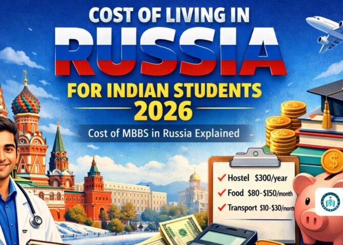 Cost of MBBS in Russia 2026: Living Expenses for Indian Students