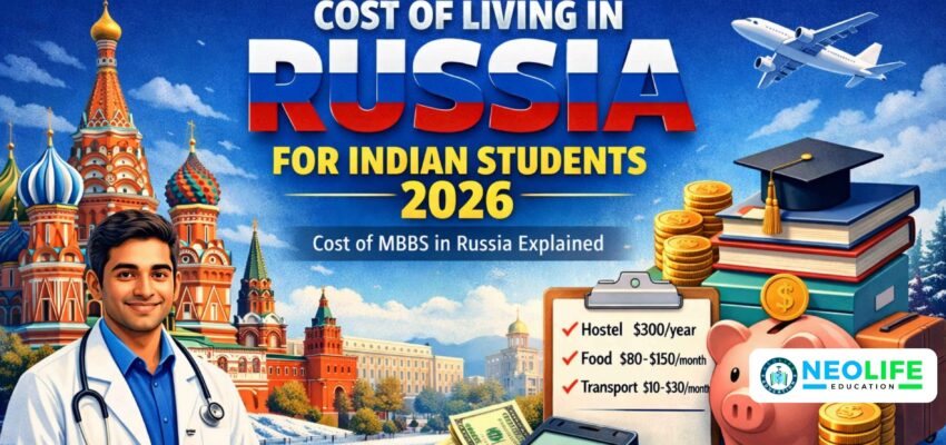 Cost of MBBS in Russia 2026: Living Expenses for Indian Students