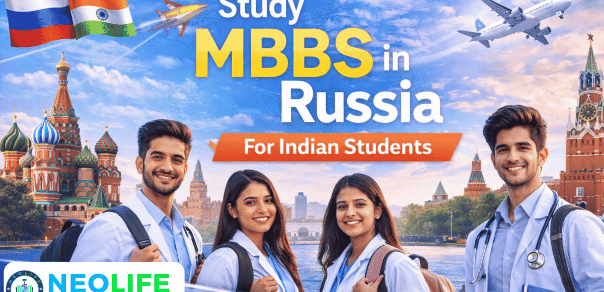 Indian students studying MBBS in Russia 2026 – Neolife Education guide