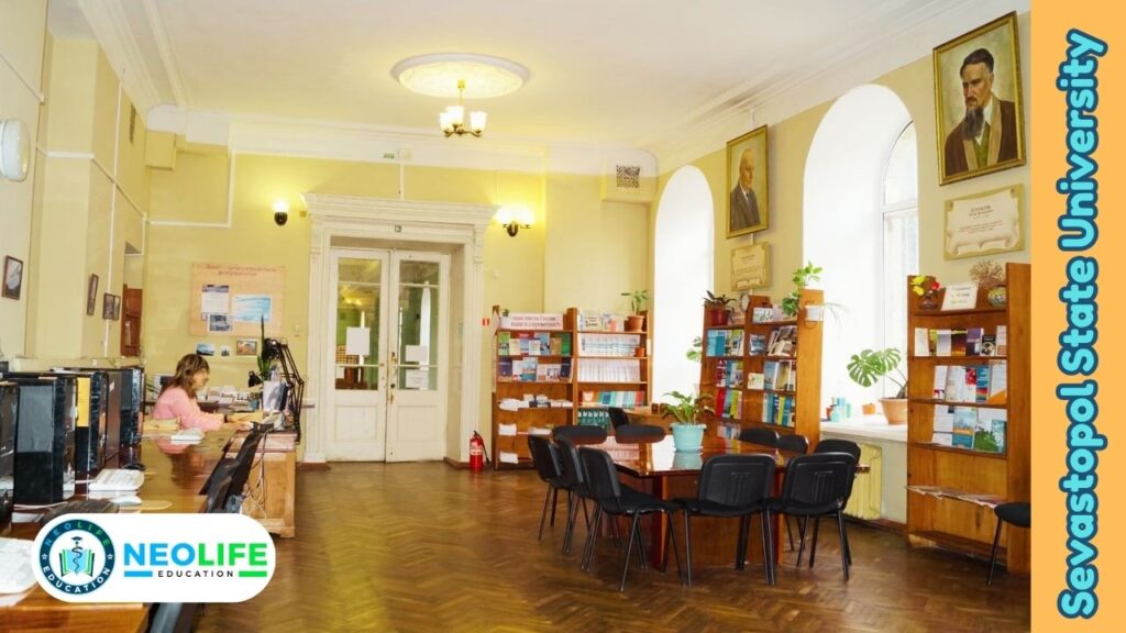 Modern academic building at Sevastopol State University known for MBBS in Russia education.