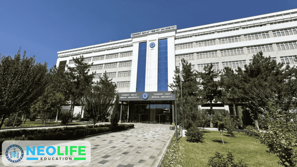 Tashkent State Medical University (TSMU) main campus building — Farabi Street, Tashkent, Uzbekistan