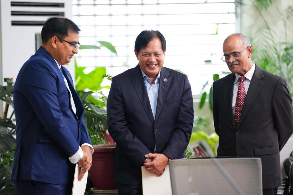 The officals in meeting for Medical education in Philippines for Indian students